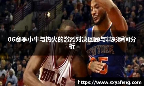 06赛季小牛与热火的激烈对决回顾与精彩瞬间分析